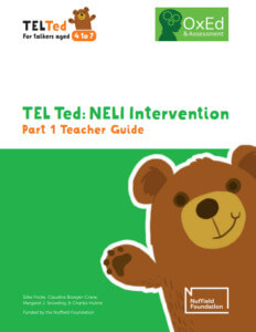 TEL Ted intervention teacher guide part 1 sample cover.