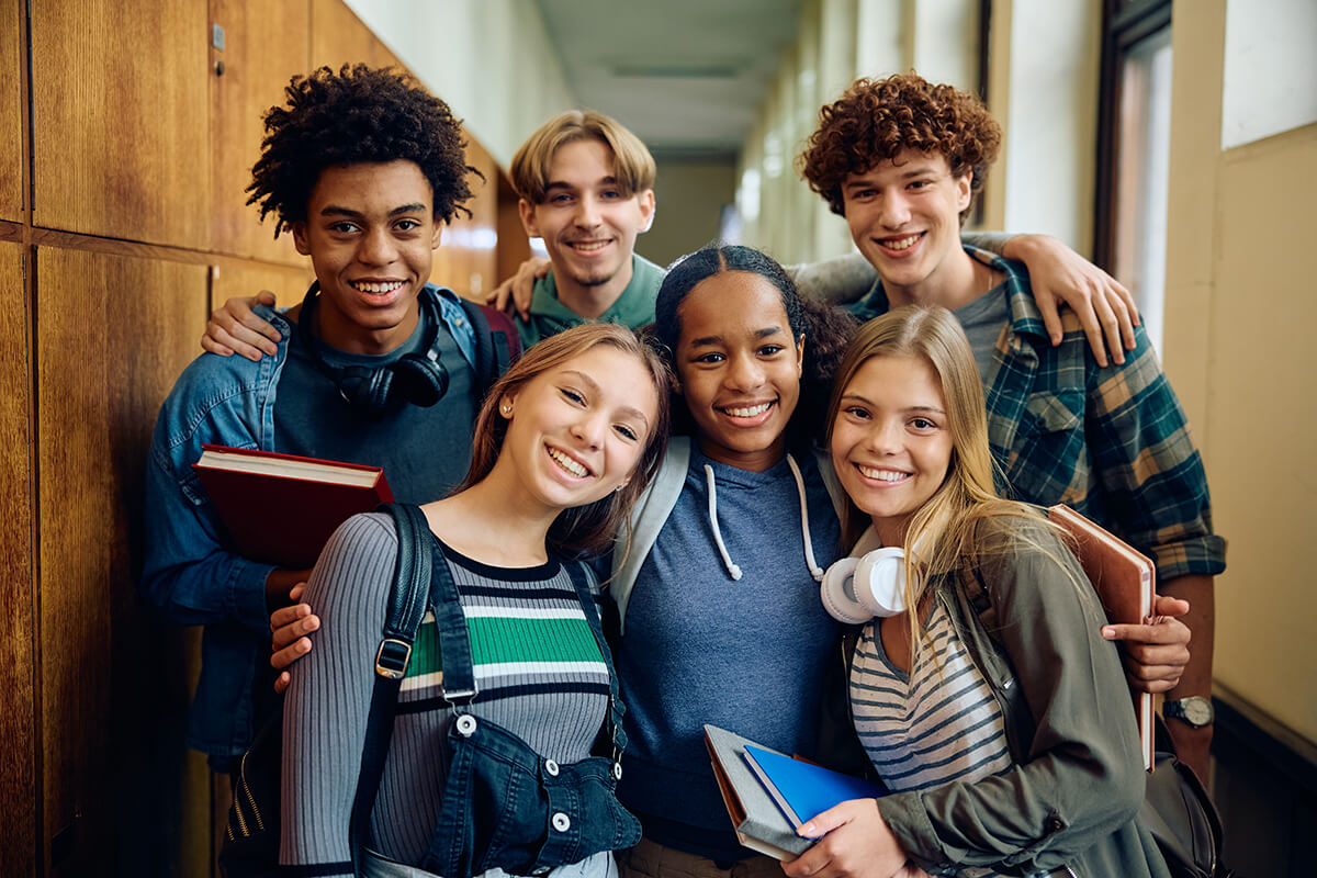 Group of high school students.