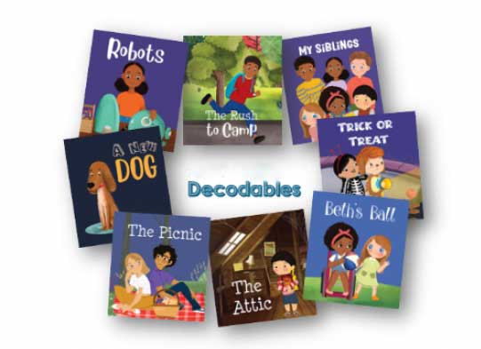 Decodable texts cover images