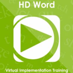 HD Word Virtual Implementation Training 