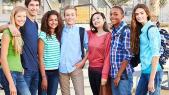 older kids outside