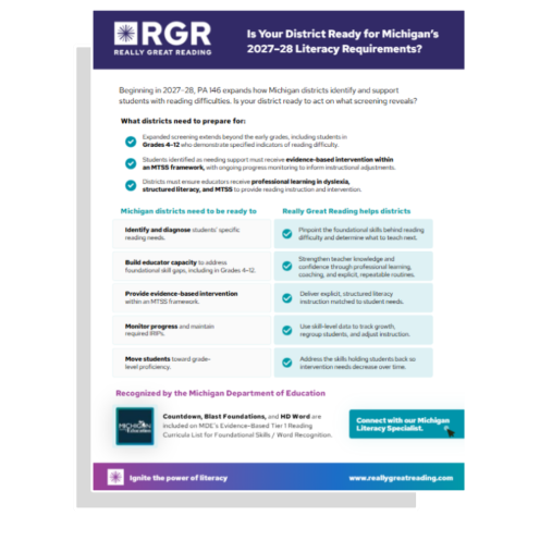 Michigan Readiness Checklist