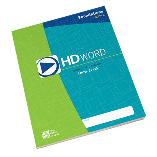 HD Word Foundations Student Workbook 2 Grades 2 5 Really Great Reading