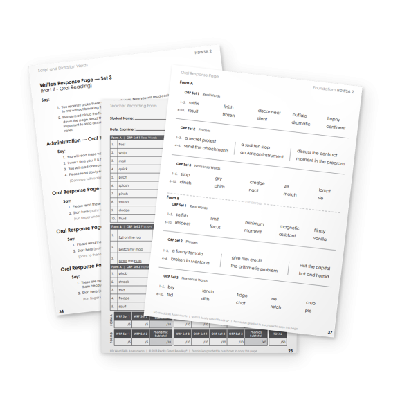 Assessments samples