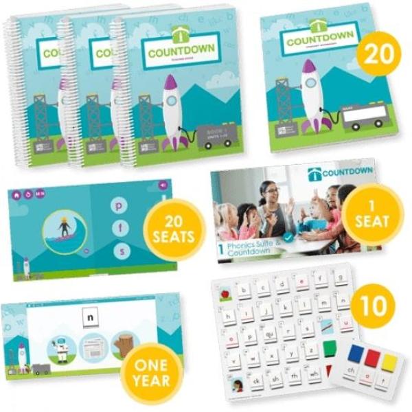 Countdown Classroom Setup with Virtual Components